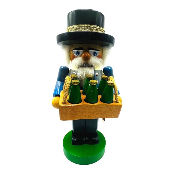 Steinbach German Handmade Nutcracker Chubby Brewer 11" S1351 Original Box & Tag - Picture 5 of 12